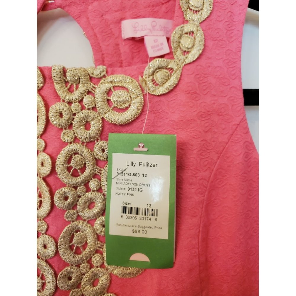 Lilly Pulitzer Mini Adelson Dress in Hotty Pink - Picture 9 of 9